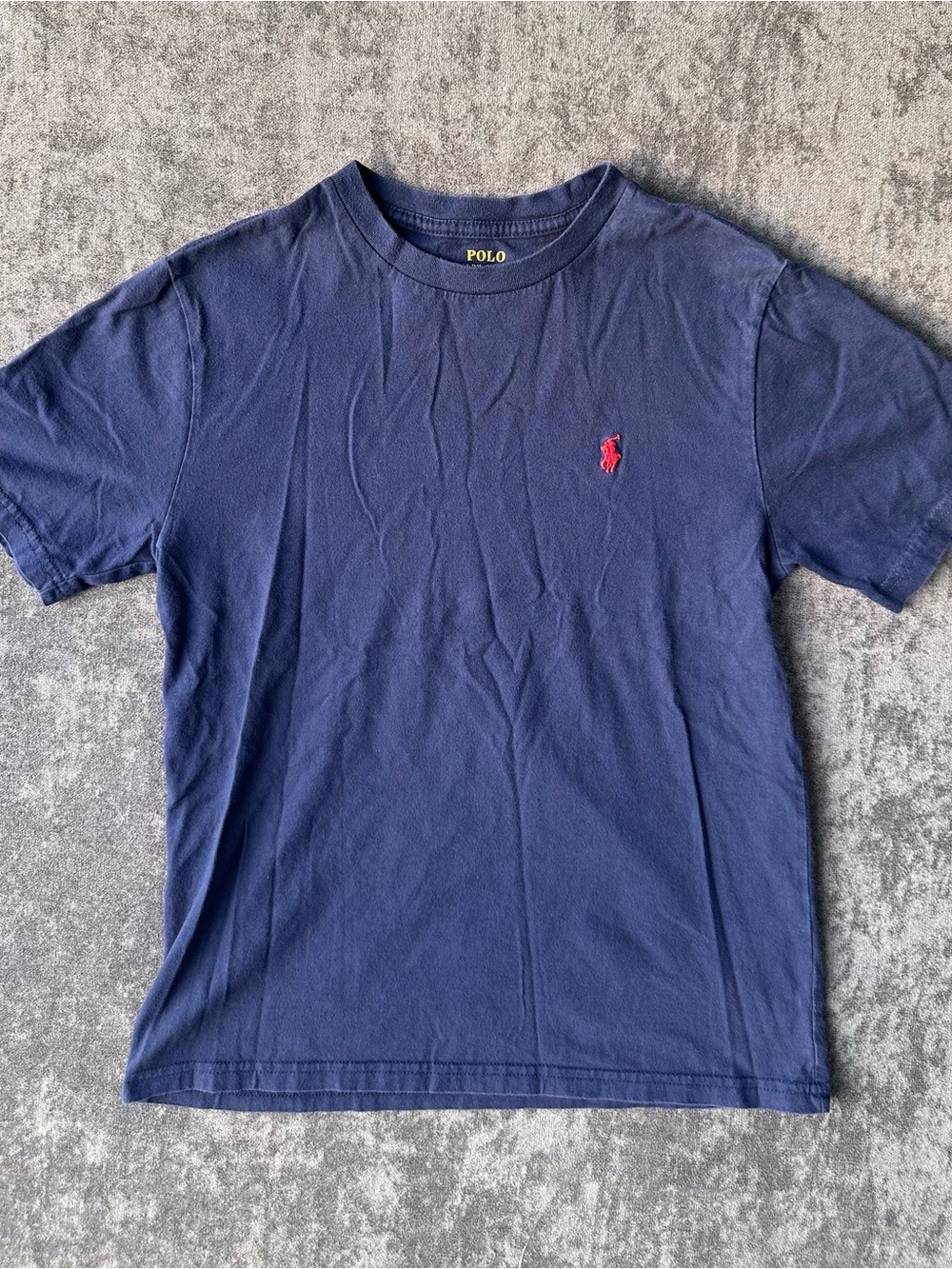 Polo by Ralph Lauren Navy Tee with Red Pony Embroidery